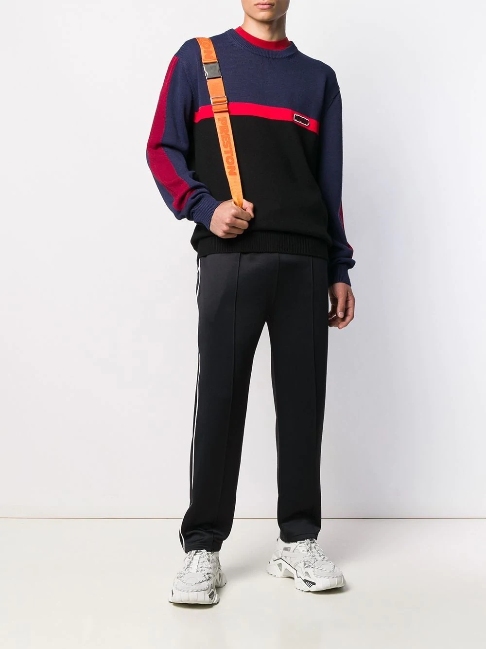 contrast logo track pants - 2