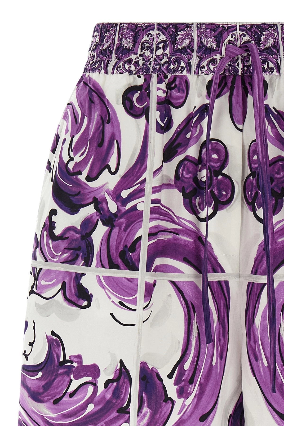 Dolce & Gabbana Women 'Maiolica' Print Cotton Shorts - 4