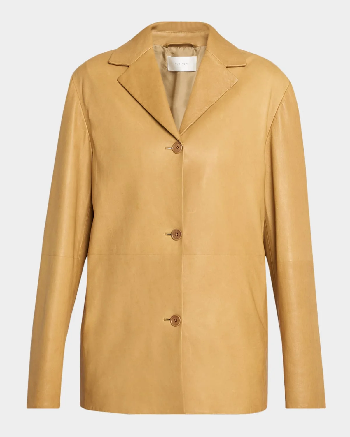 Fabian Single-Breasted Leather Jacket - 1