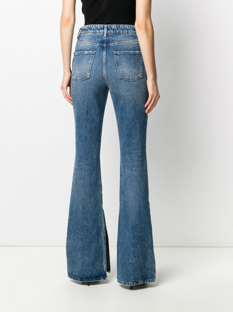 high-waisted bootcut jeans - 4