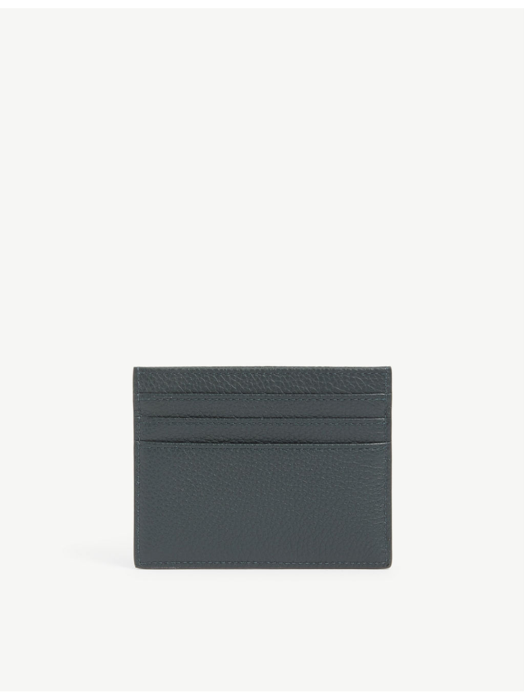 Grained leather zipped card holder - 3