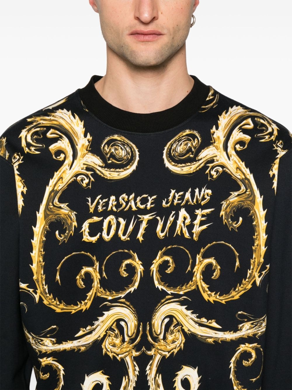 Couture Chain cotton sweatshirt - 5