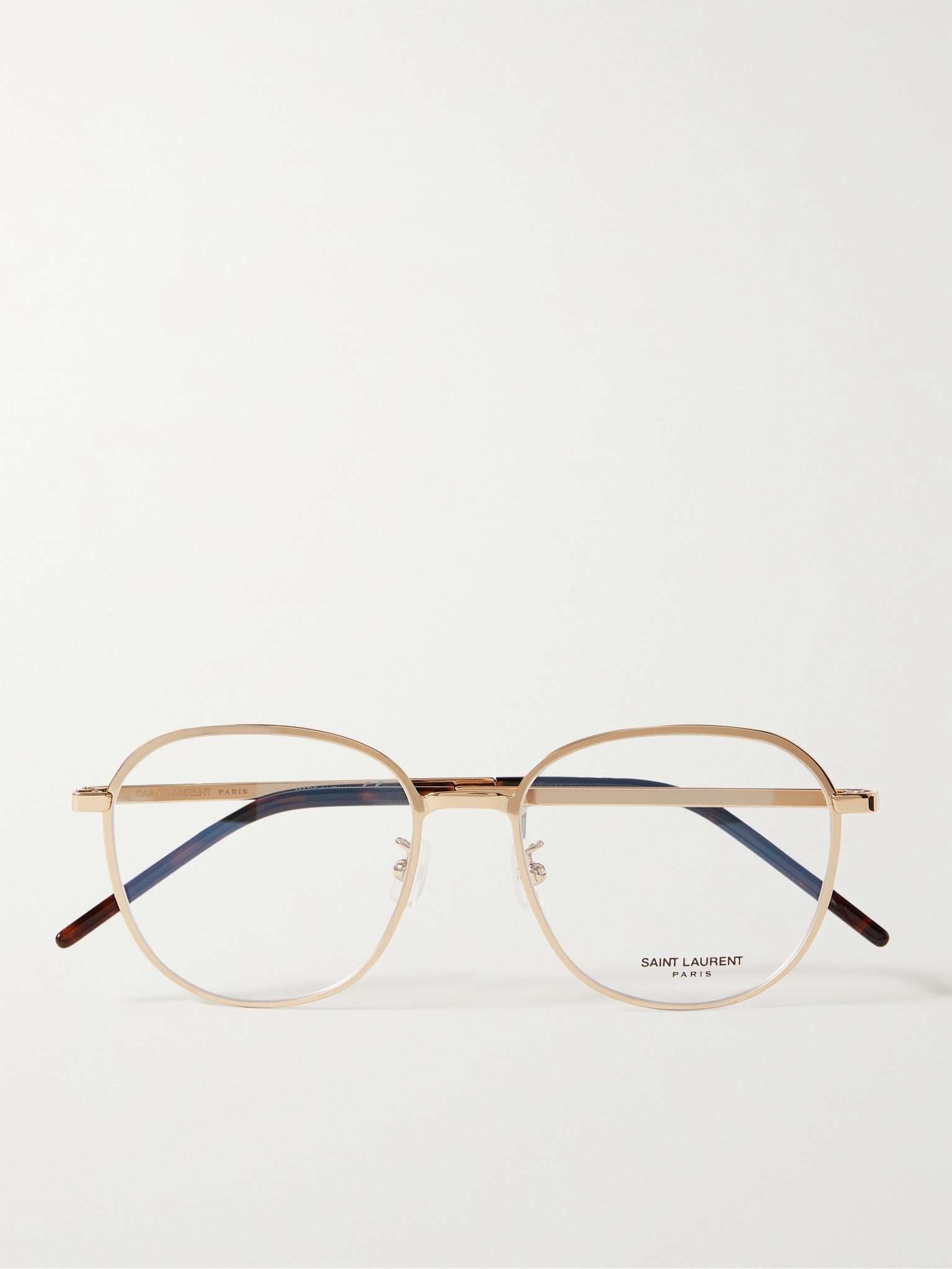 Round-Frame Gold-Tone Optical Glasses - 1