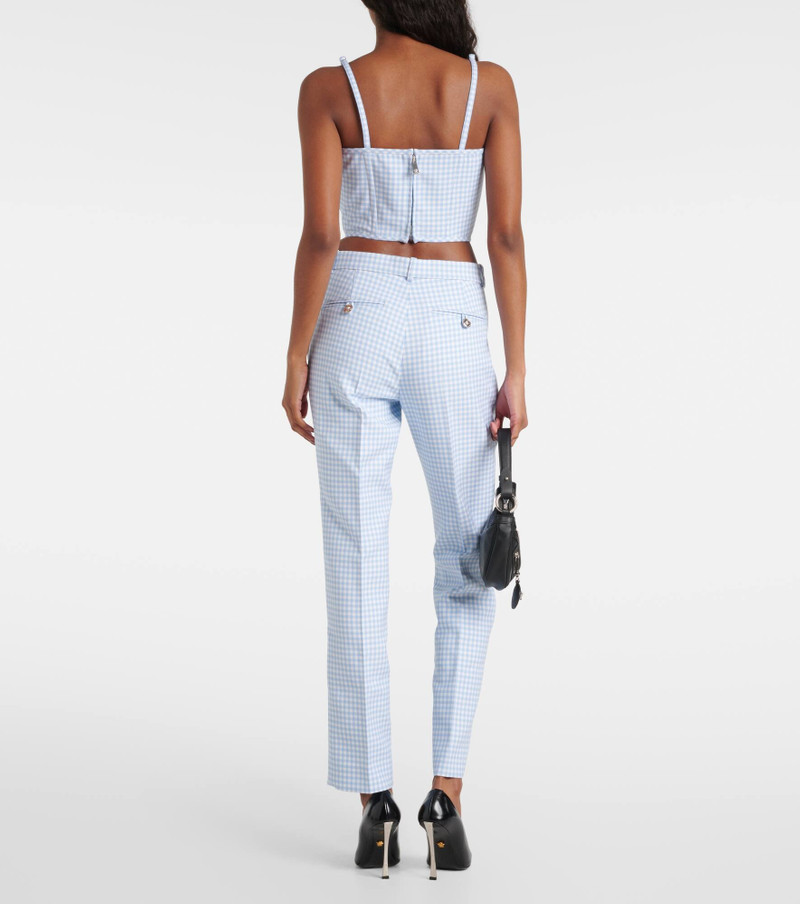 Medusa '95 gingham virgin wool bustier 3