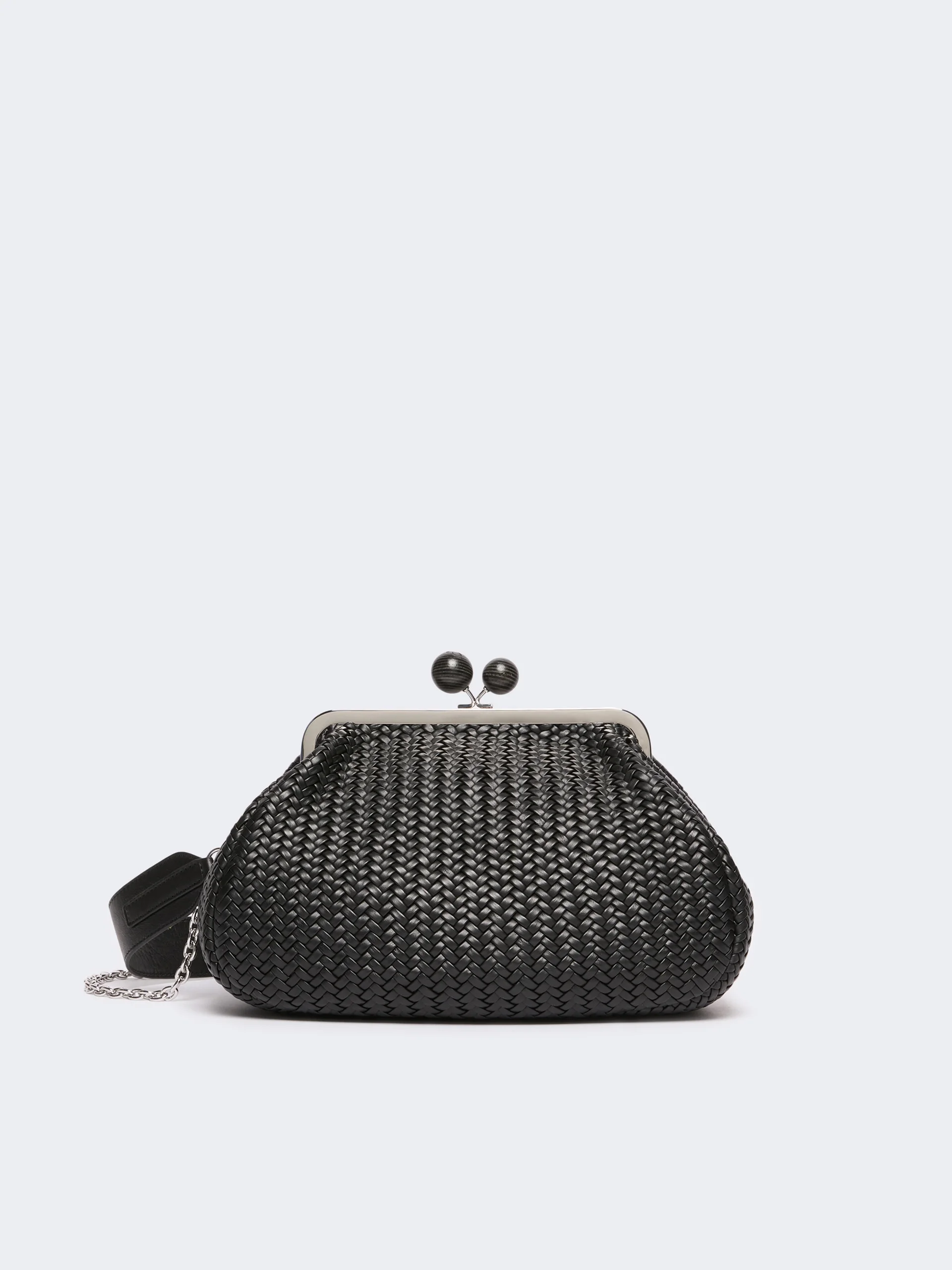 ERE Medium Pasticcino Bag in woven leather - BLACK - 1