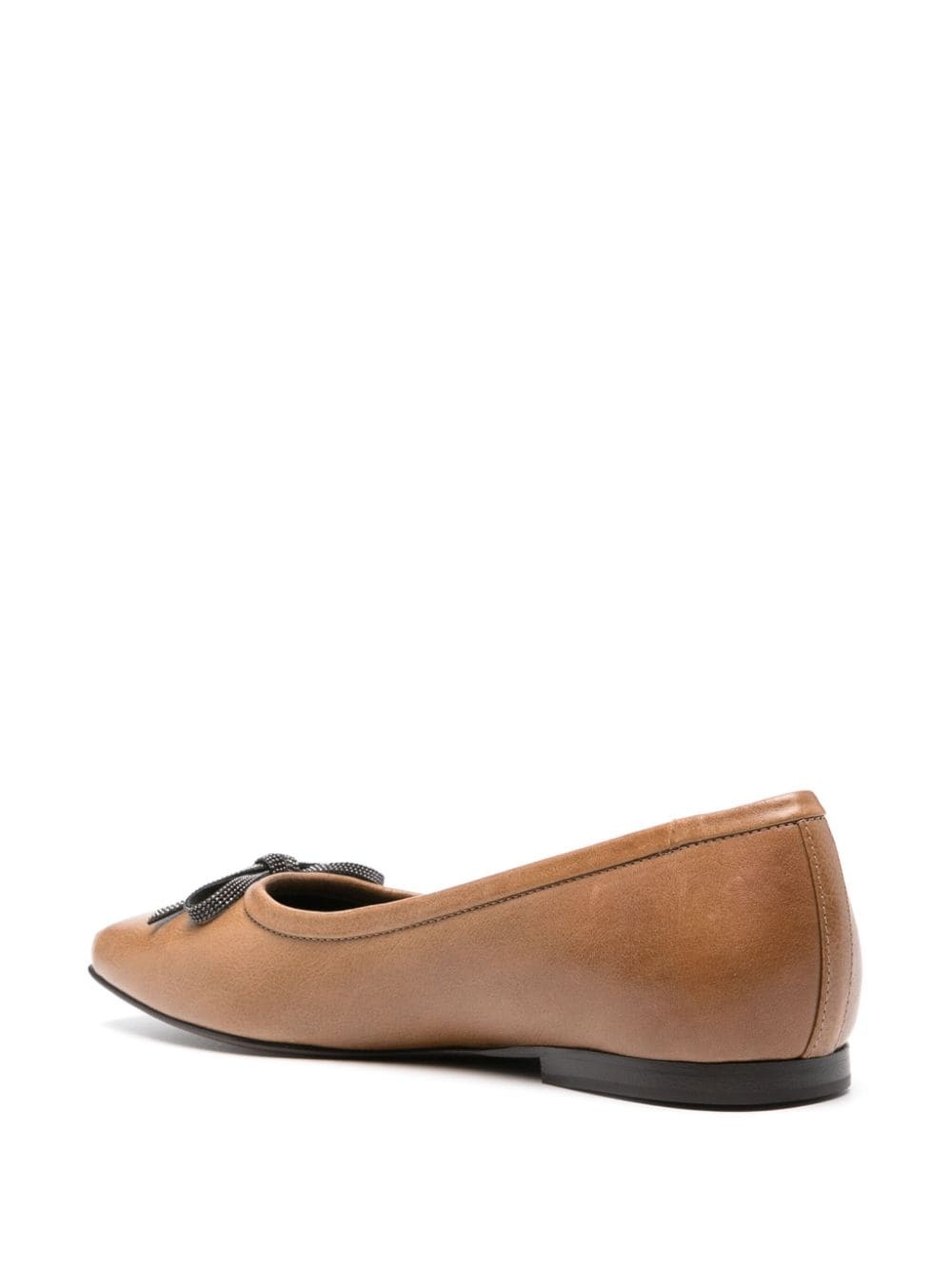 Monili chain detail ballet flats - 3