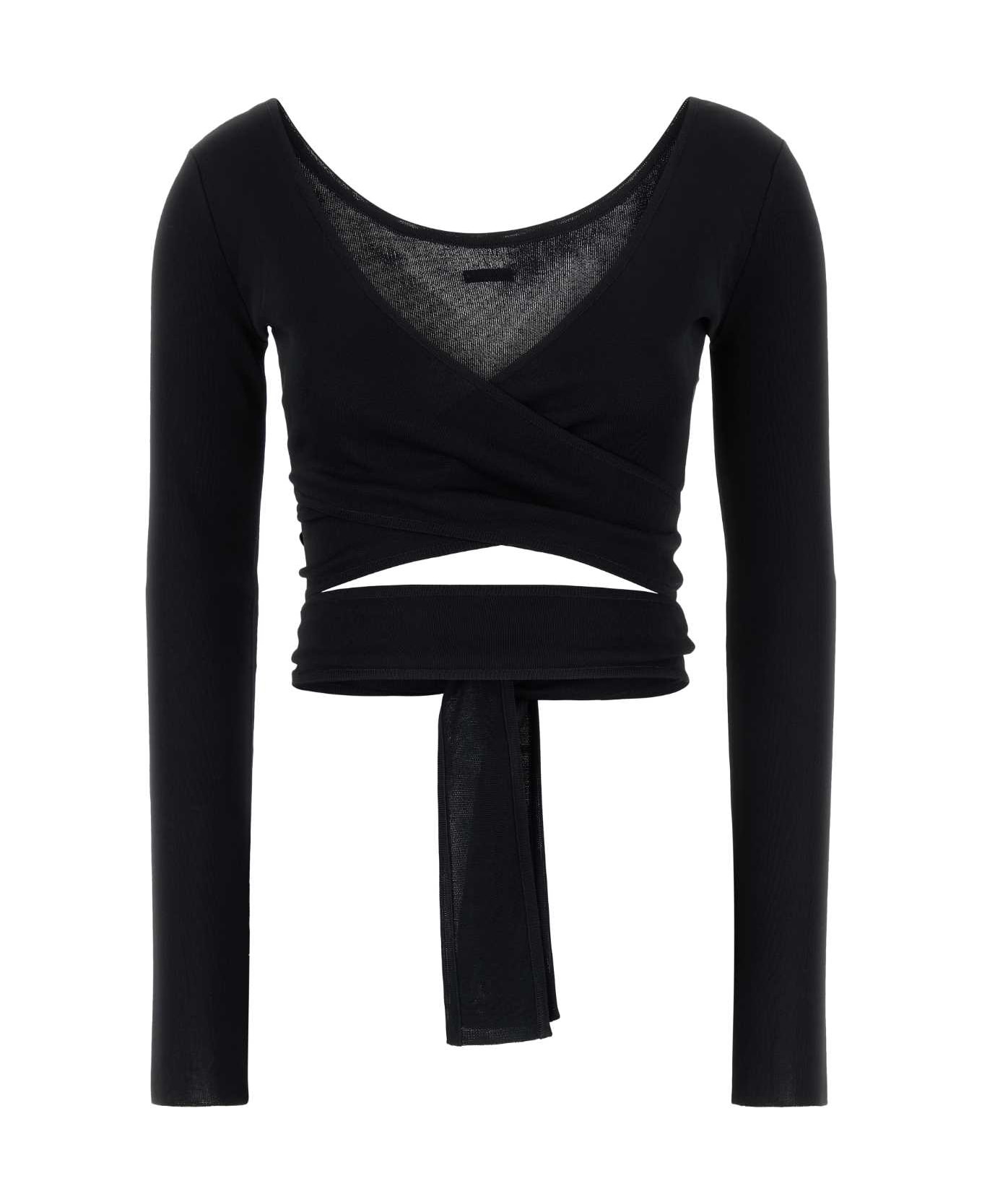 Tシャツ・カットソー FERRAGAMO SS25 Black viscose cardigan (113442782986 NERO) FERRAGAMO Black Viscose Cardigan | italist | REVERSIBLE