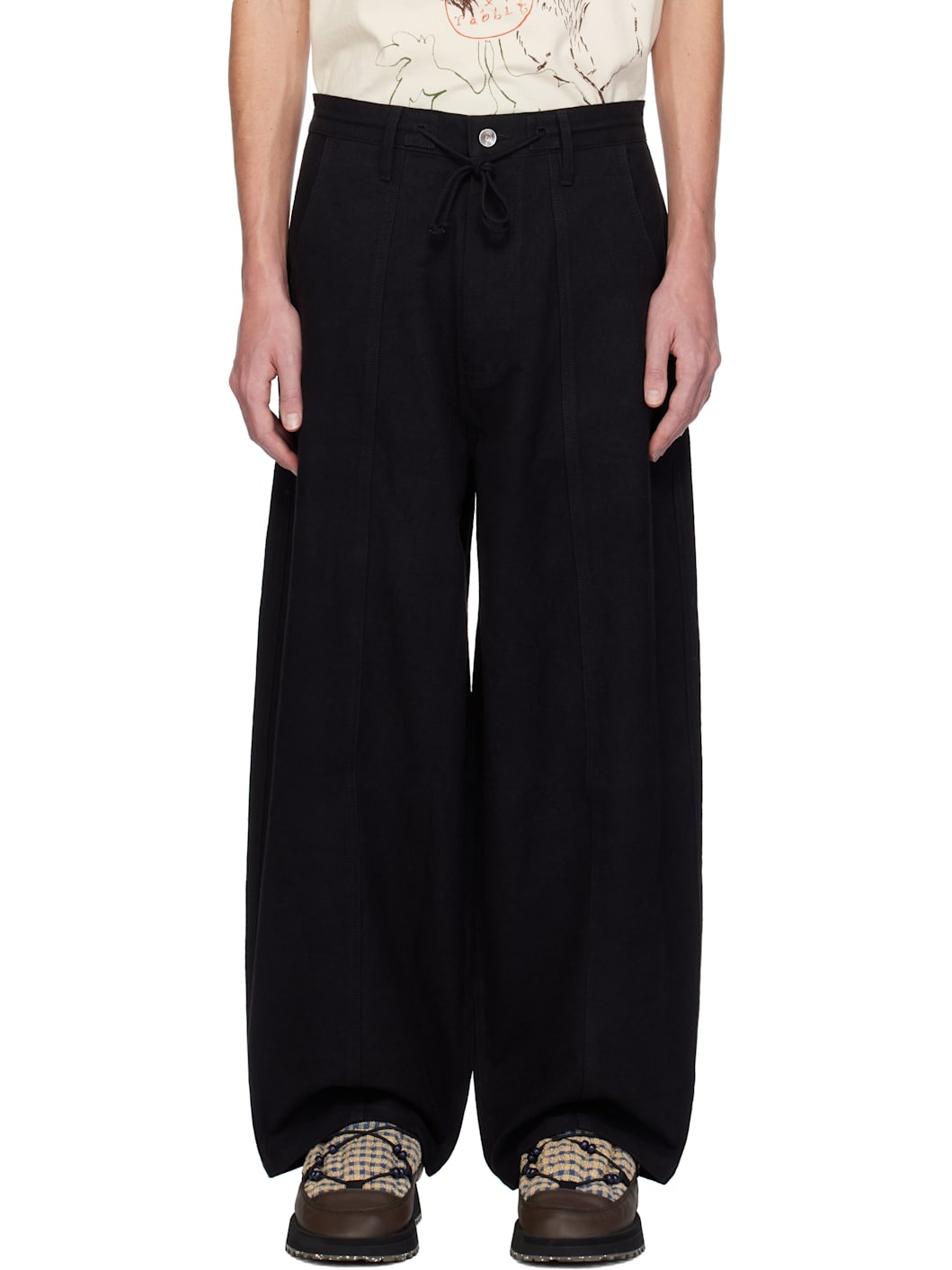 Black Document Trousers - 1