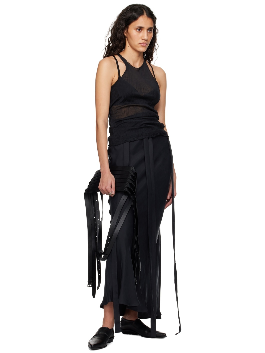 Black Nola Maxi Skirt - 4