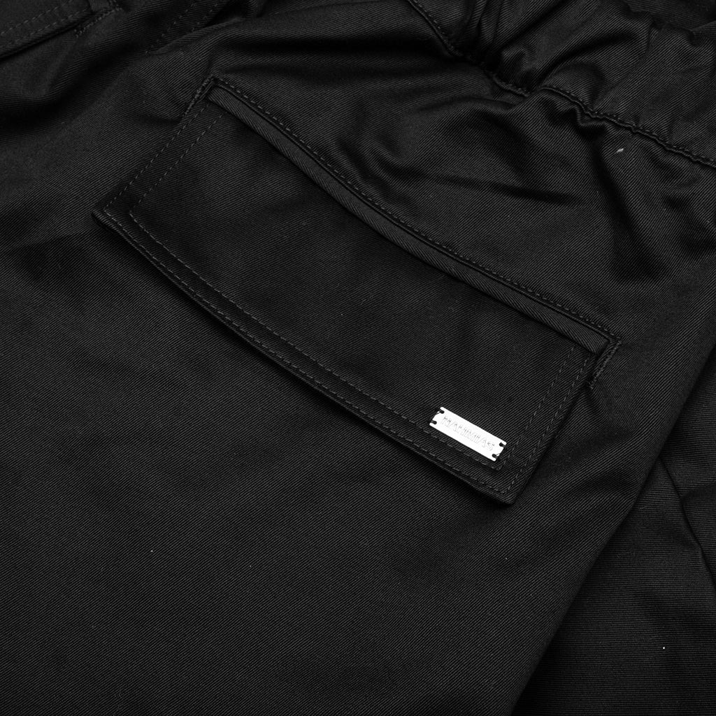 PLEATED WIDE CARGOS - BLACK - 5