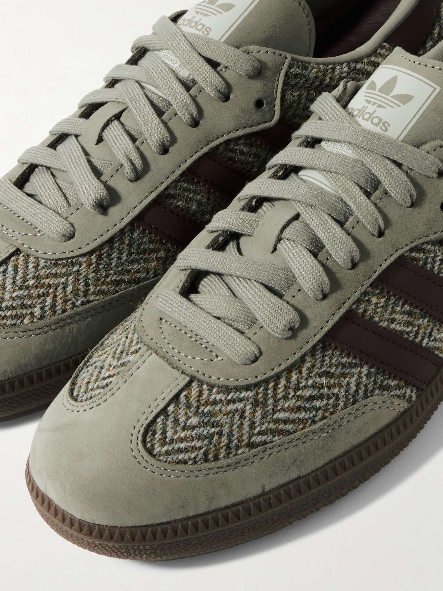 Samba OG Nubuck-Trimmed Tweed Sneakers - 6