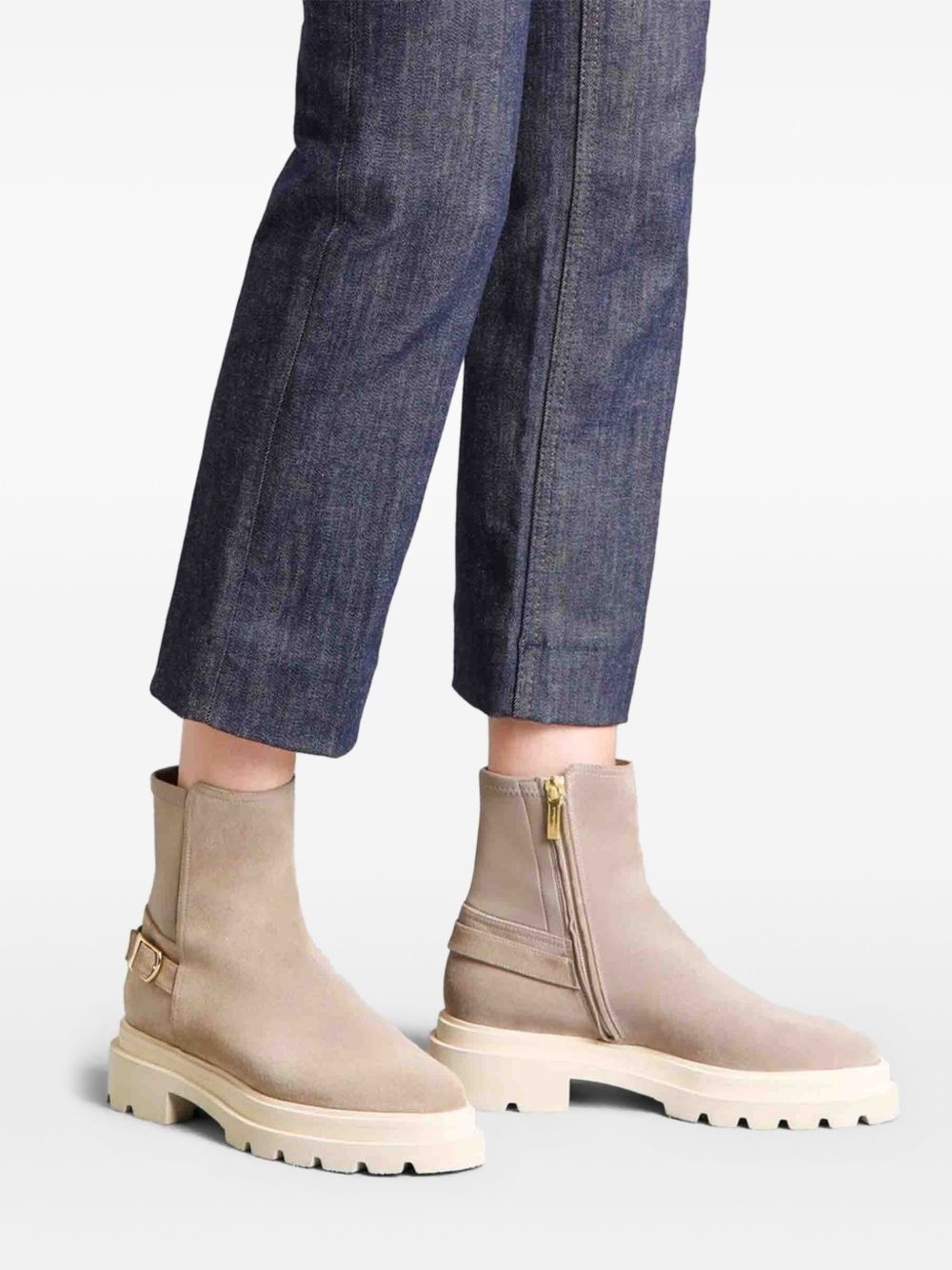 40mm suede boots - 6