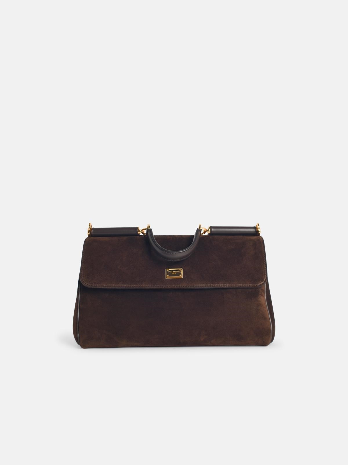 SICILY' EBONY LEATHER BAG - 1