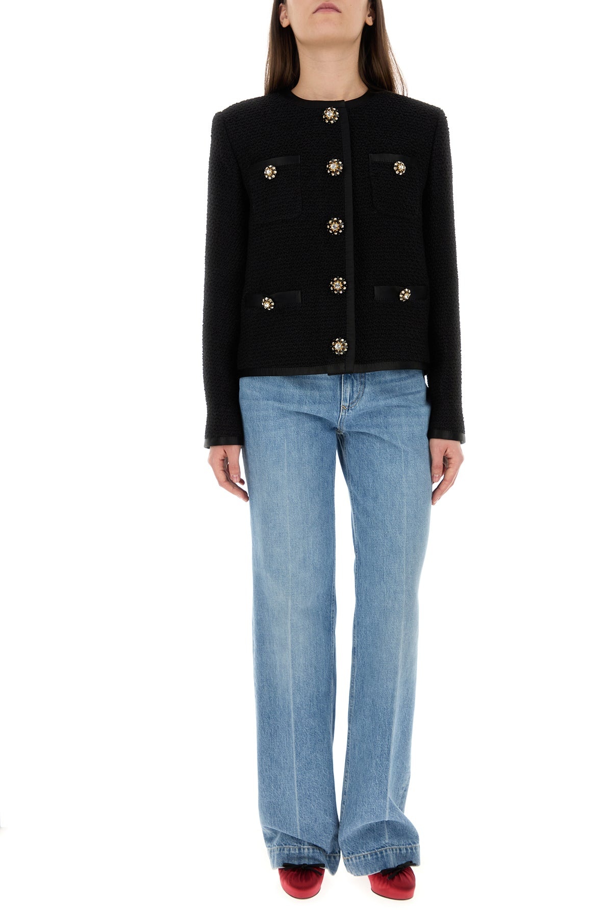 Black tweed blazer - 6