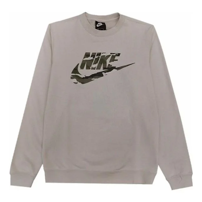 Nike Camo print logo sweatshirt 'White' CU4526-070 - 1