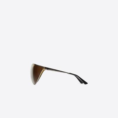 BALENCIAGA Women's Vision Butterfly Sunglasses in Dark Khaki outlook