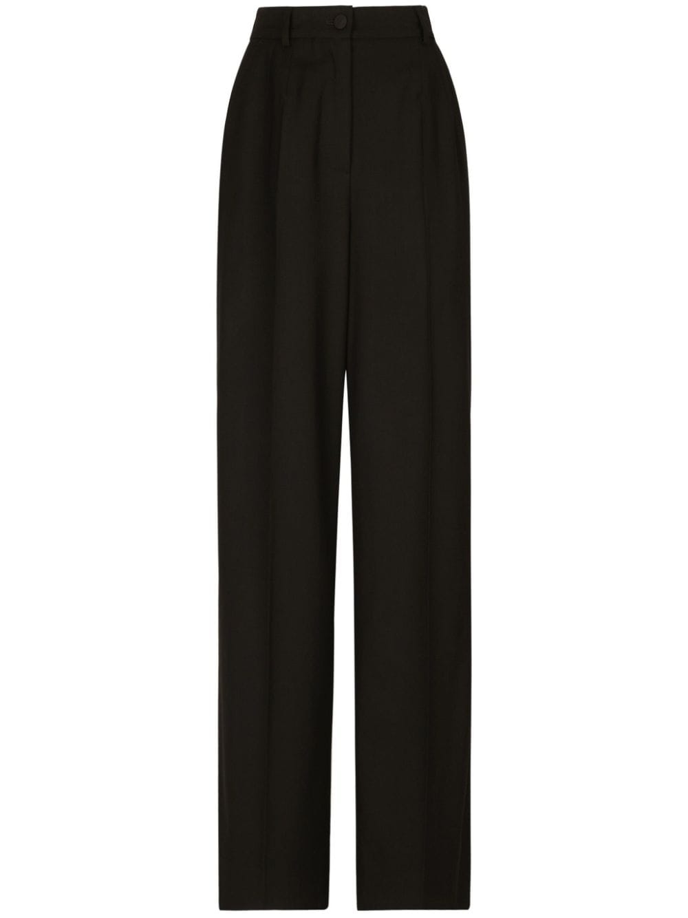 pressed-crease palazzo pants - 1