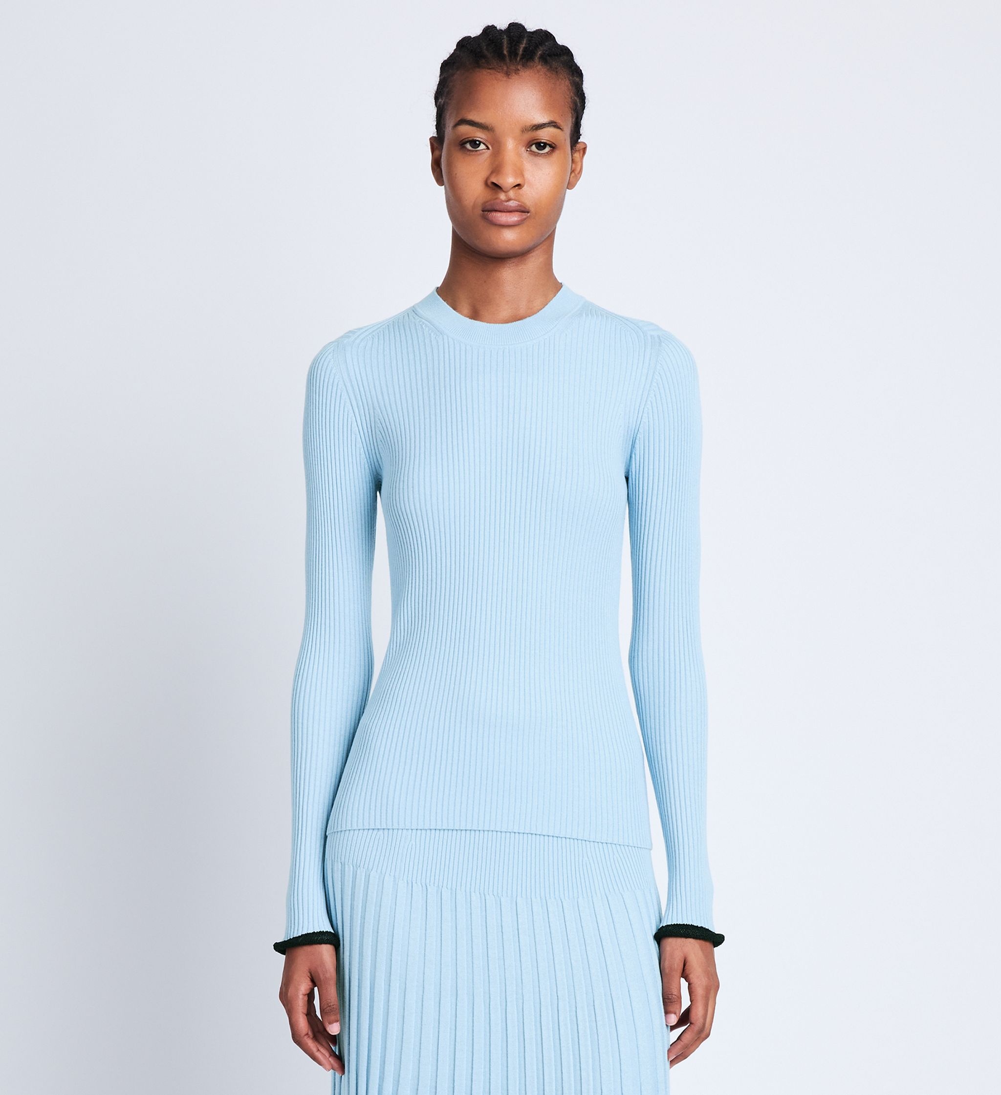 Silk Cashmere Rib Knit Sweater - 2