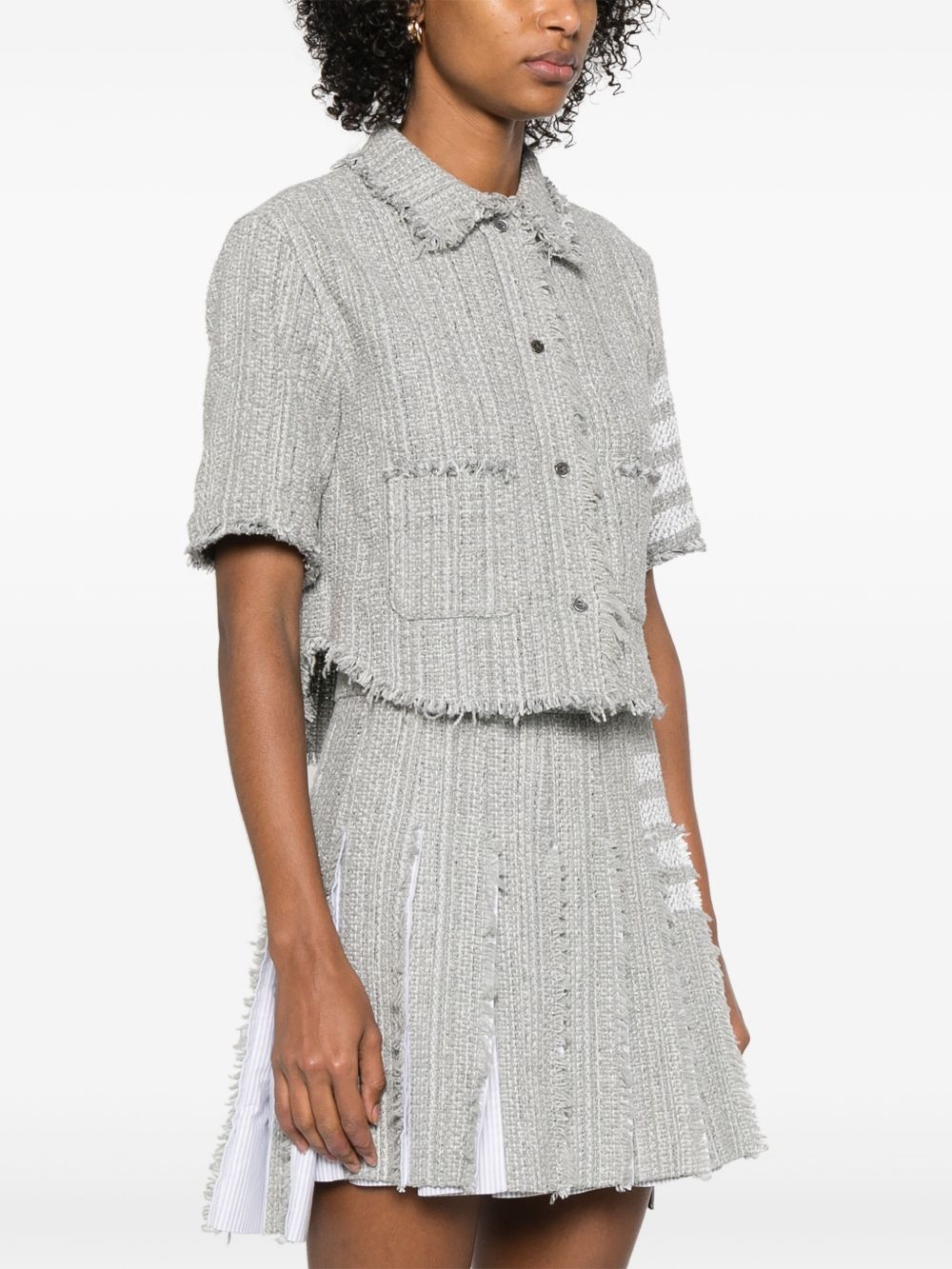 4-Bar tweed shirt - 3