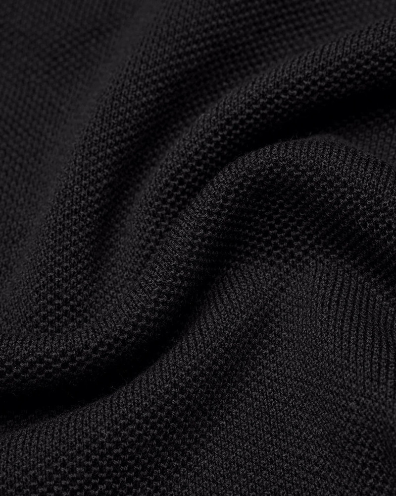 Reigning Champ Supima Pique Ace Polo - Black outlook