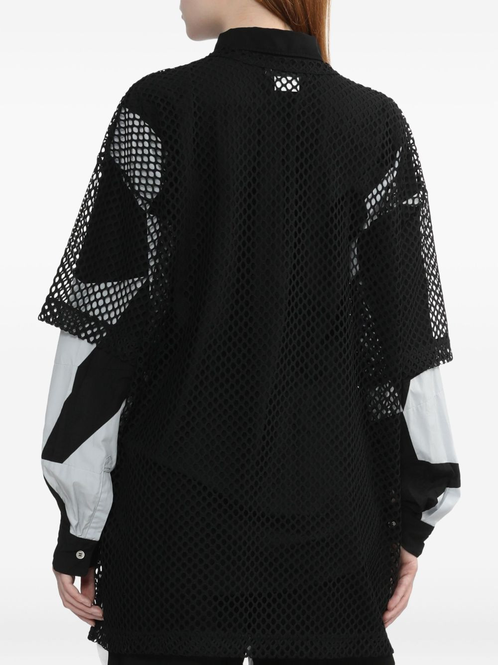 mesh-panel T-shirt - 4