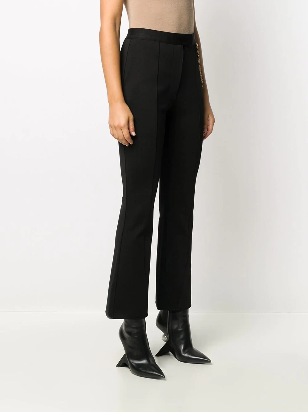 chain flared trousers - 3