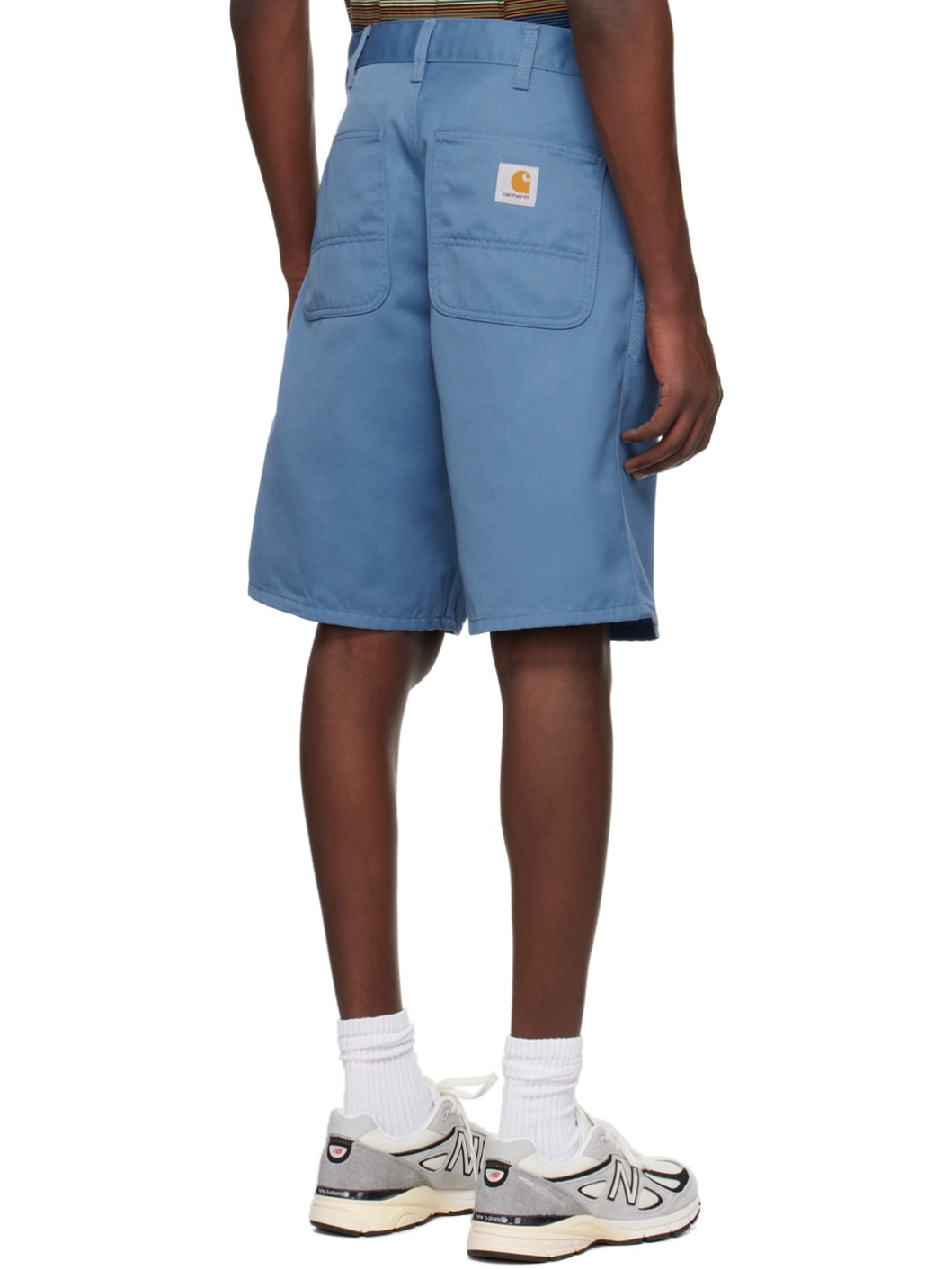 Blue Simple Shorts - 3