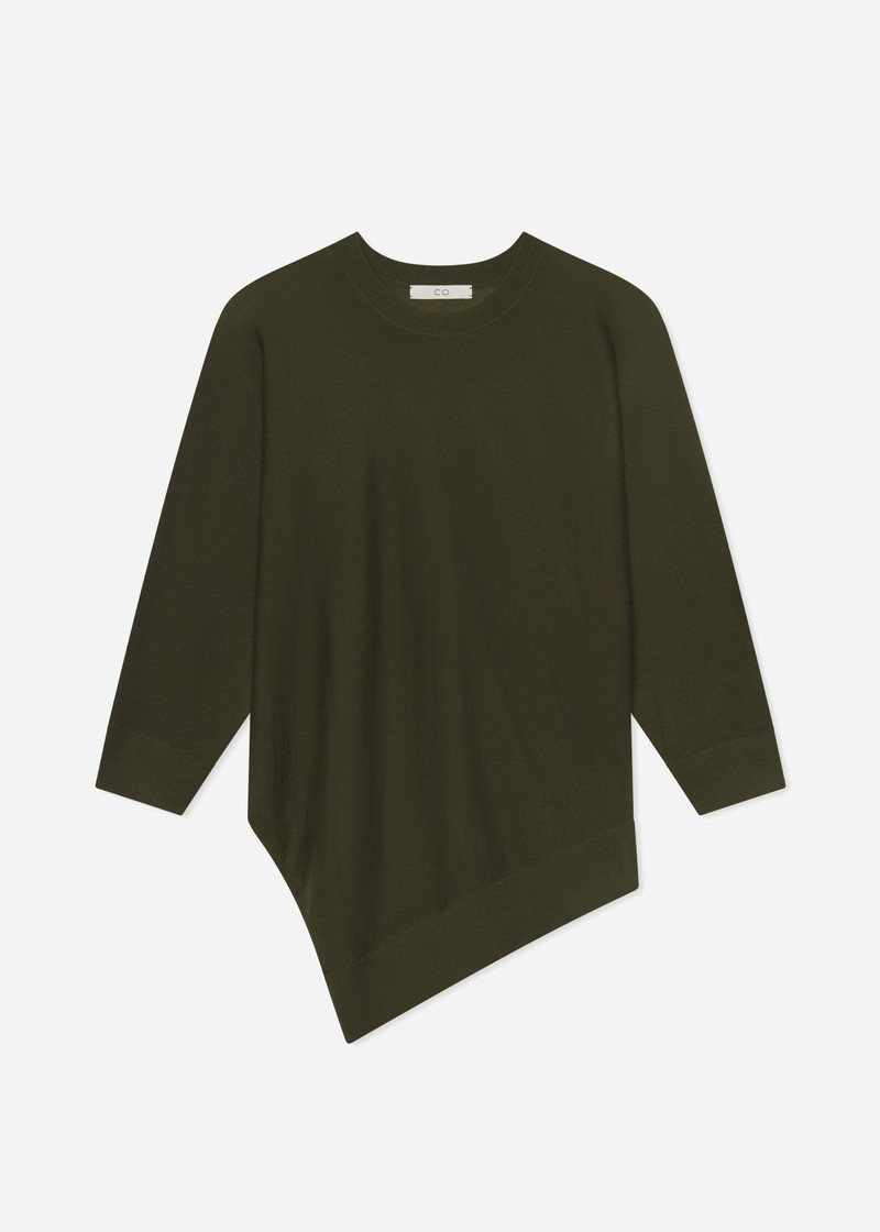 Draped Knit Top in Fine Cashmere 1