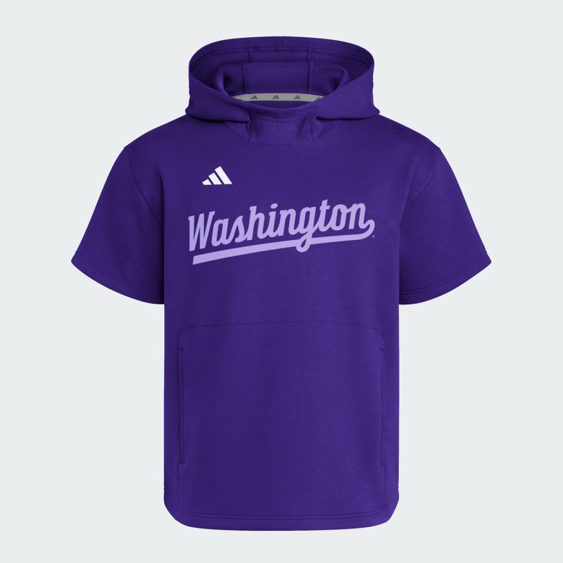 Washington Huskies Dugout Short Sleeve Hoodie 1