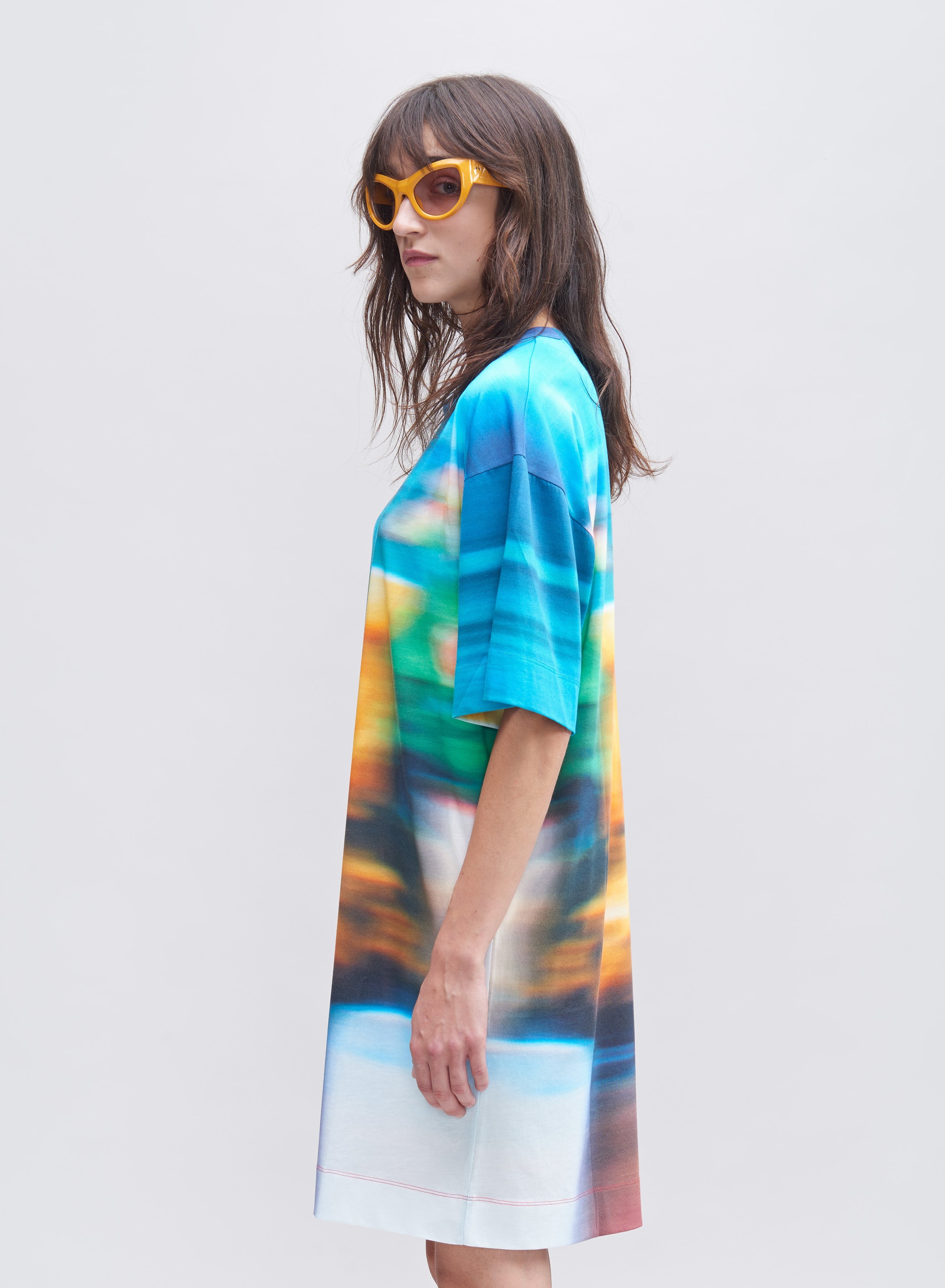 COTTON T-SHIRT DRESS - 4