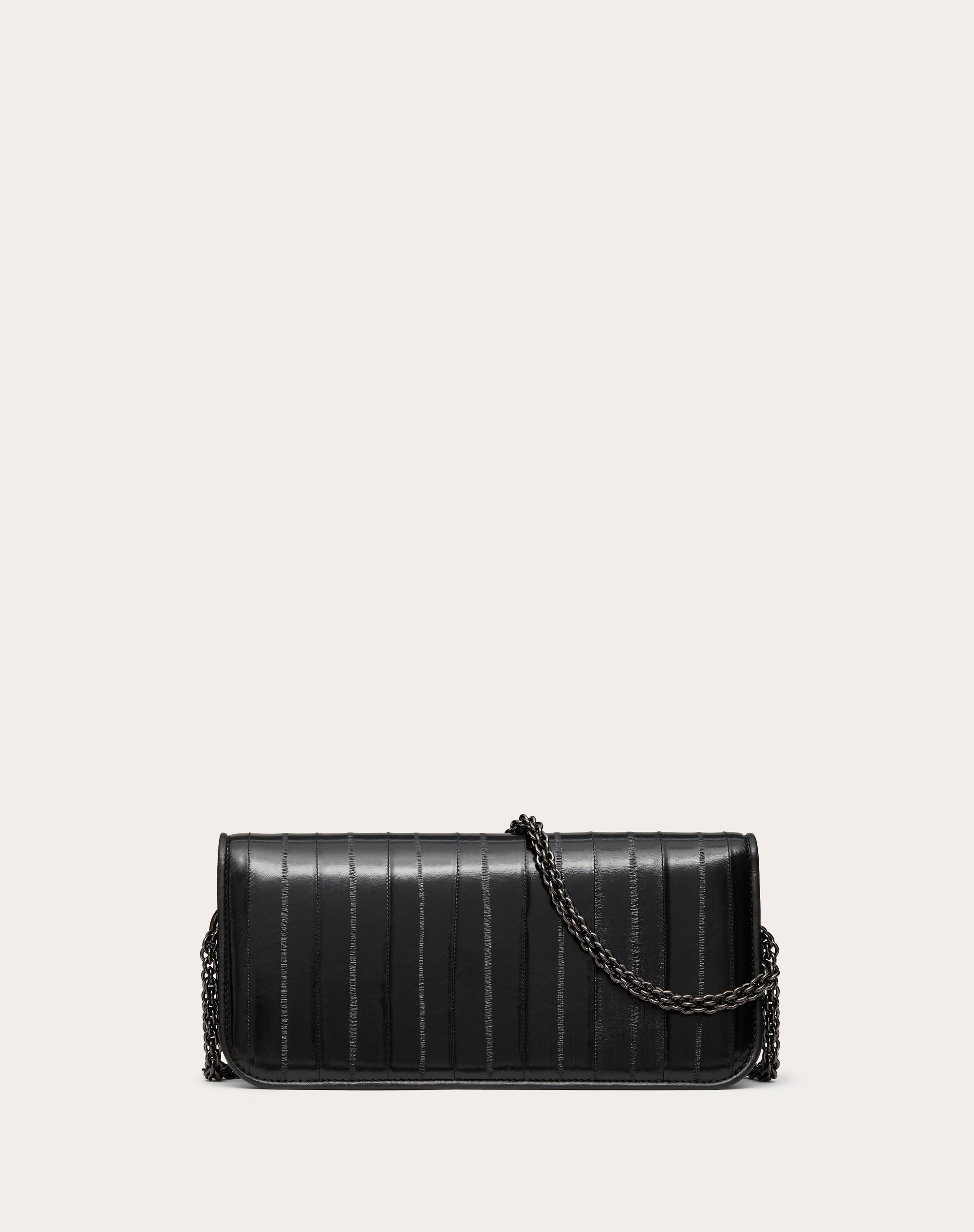 VALENTINO GARAVANI LOCÒ SHOULDER BAG IN EEL SKIN - 4