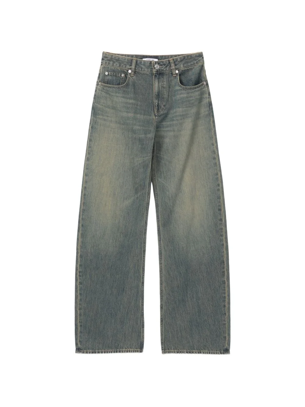 washed panelled jeans - 1