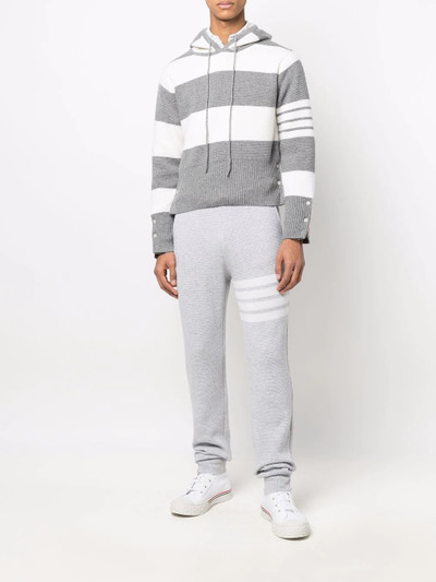 Thom Browne 4-Bar knitted track pants outlook