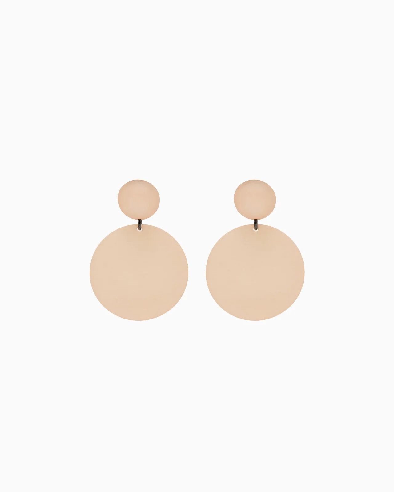 ROUND PENDANT EARRINGS - 1