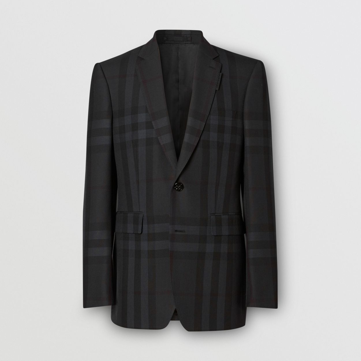 Classic Fit Check Wool Tailored Jacket - 1