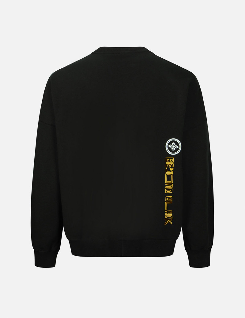 EVISU Multi-Logo Print Oversized Sweatshirt outlook