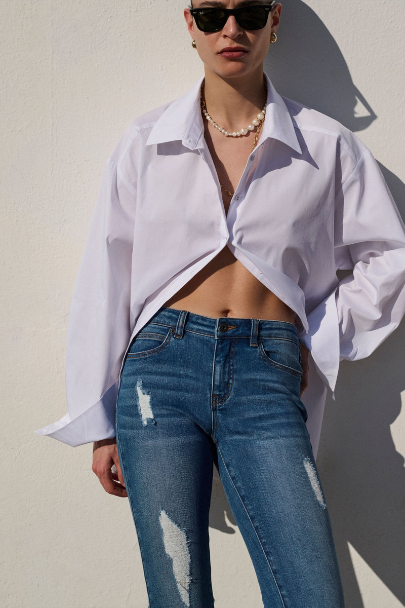 BARDOT Kate Hipster Jeans Ⅱ In Dark Denim outlook