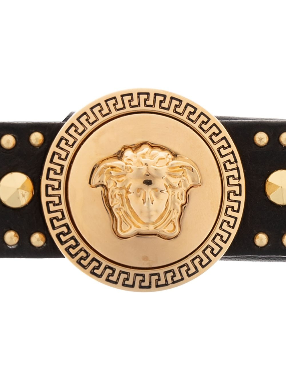 medusa studded leather hair clip - 3