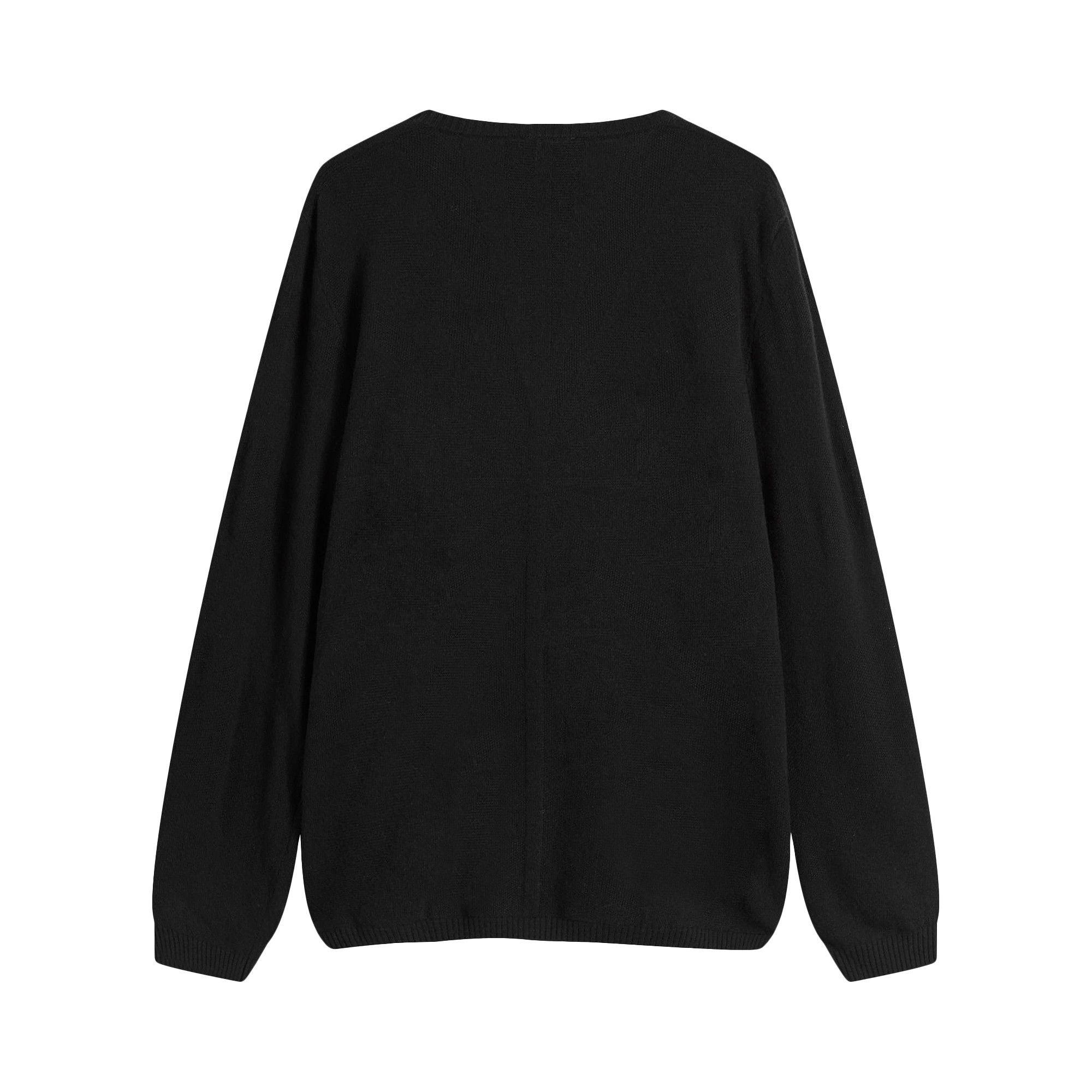 Moncler x Rick Owens Knit Jumbo Round Neck Top 'Black' - 2