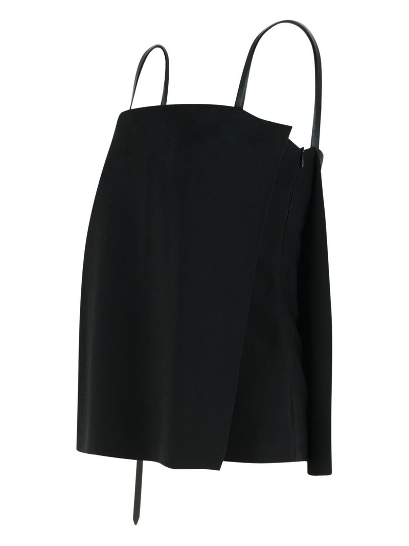 Sportmax asymmetrical strap top outlook