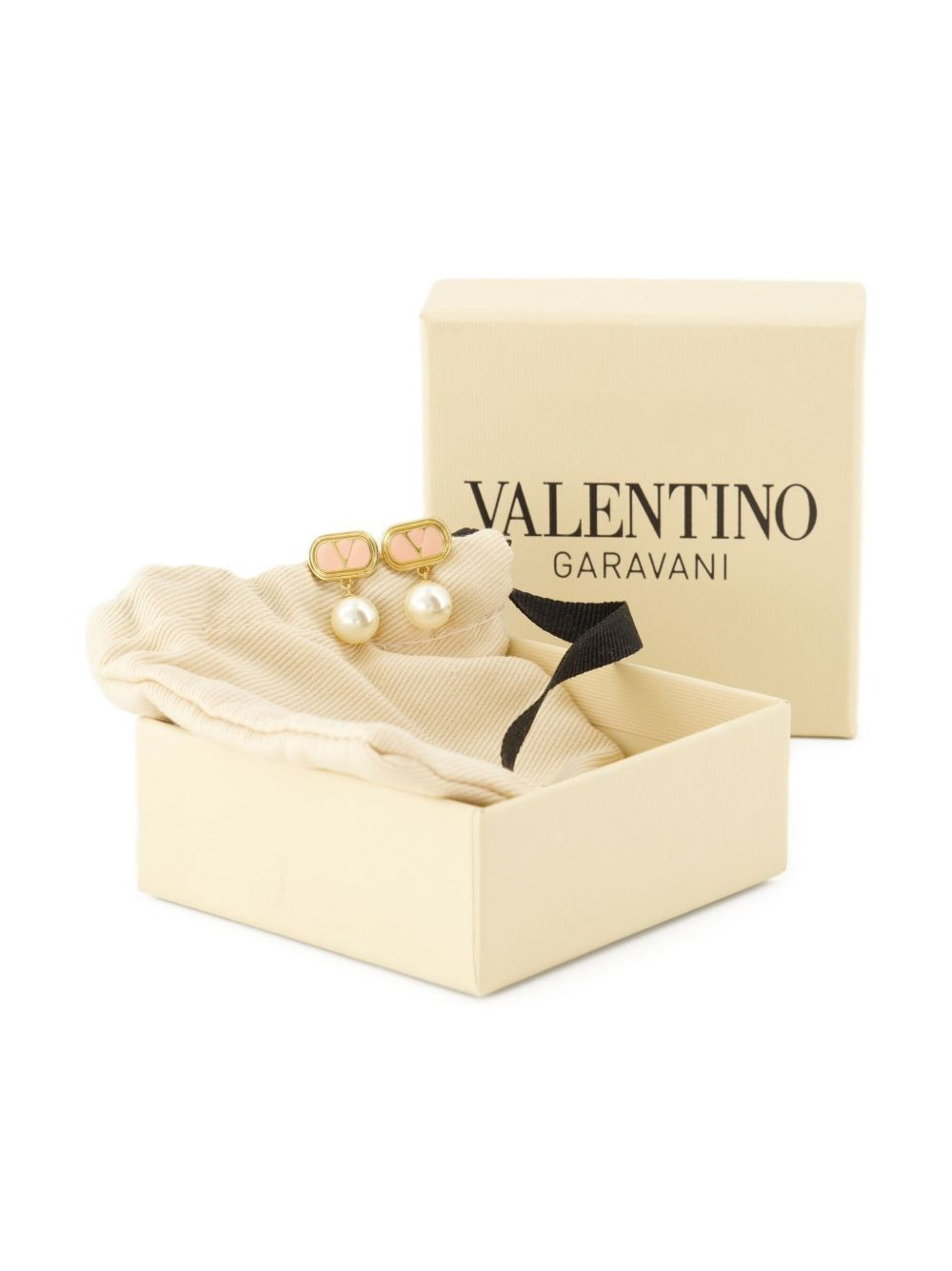 VLogo Signature pearl earrings - 4