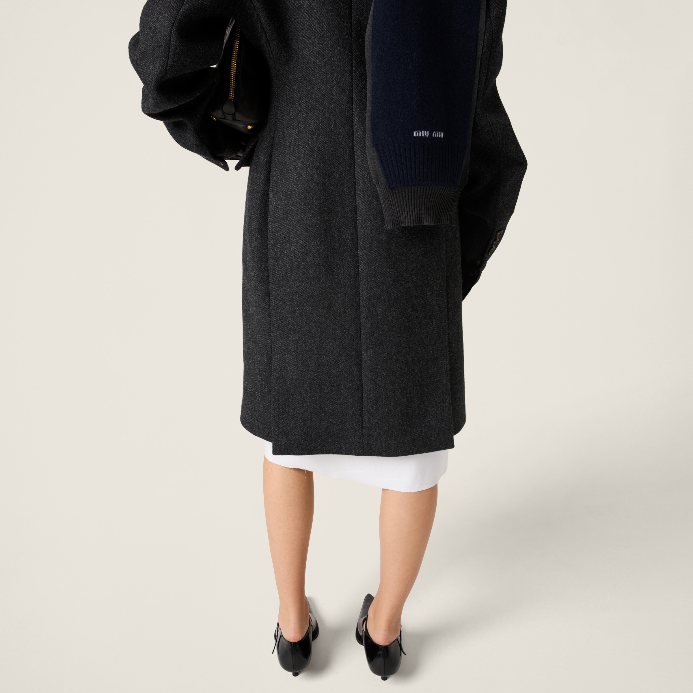 Single-breasted double wool coat - 5