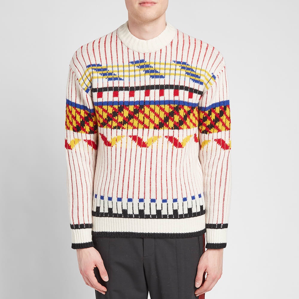 Kenzo Lambswool Peruvian Fair Isle Knit - 4