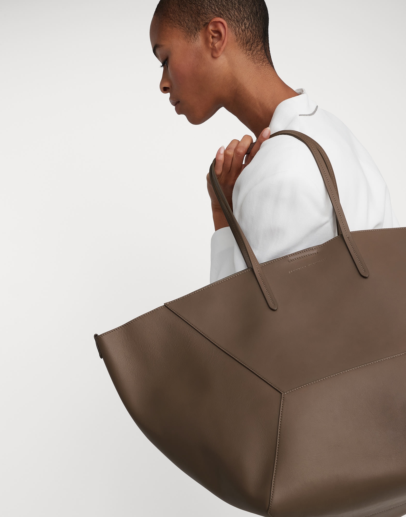 BC Duo large bag in calfskin with monili - 4