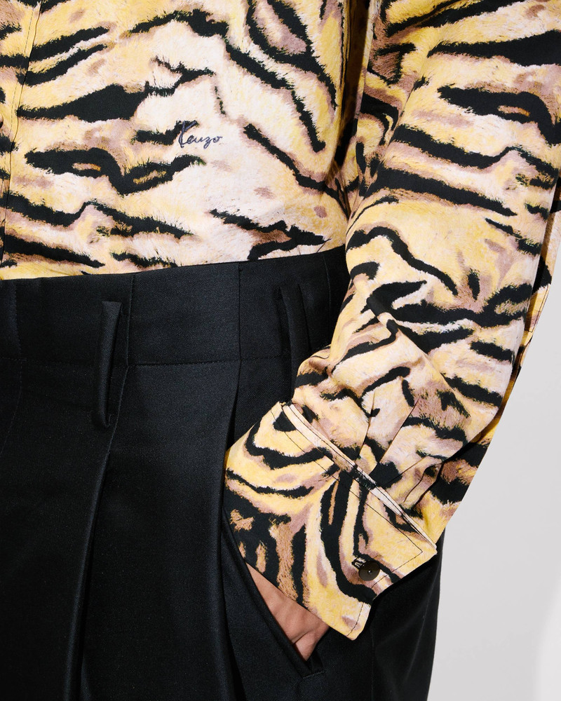 'KENZO Tiger' bow shirt in cotton 8