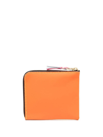 Comme Des Garçons Super Fluo zipped leather wallet outlook