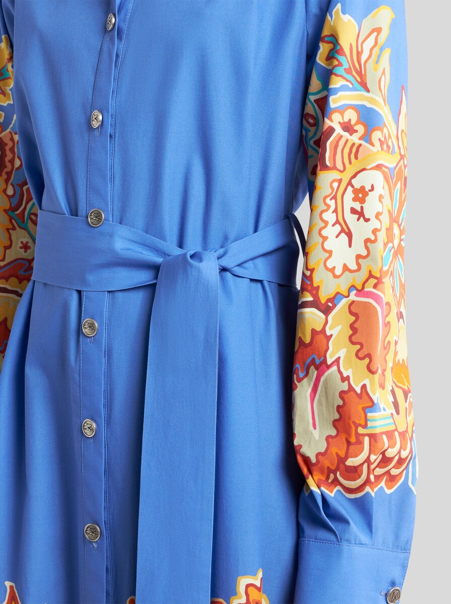 PRINTED POPLIN SHIRT DRESS - 2