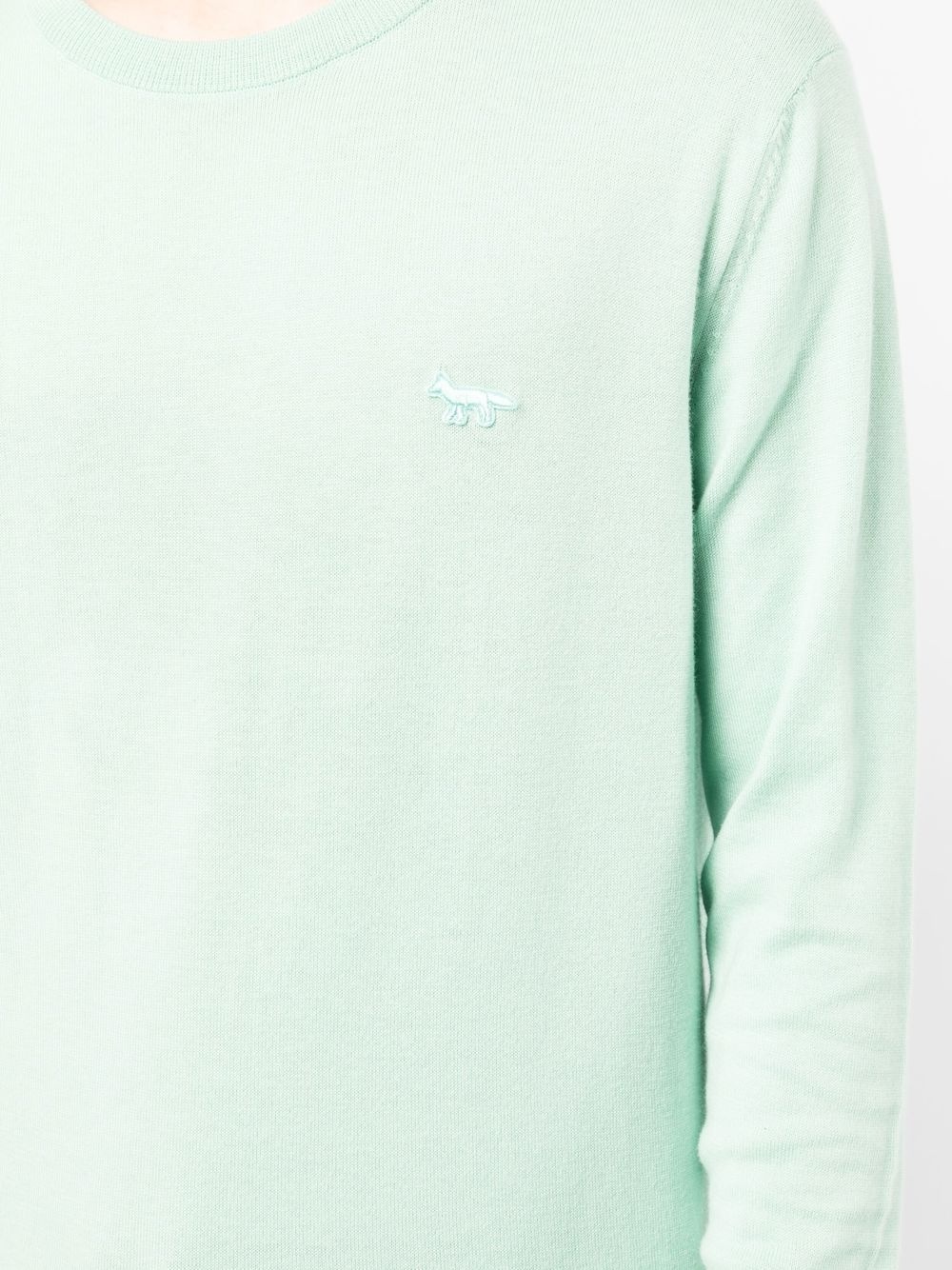 chest logo-patch detail jumper - 5