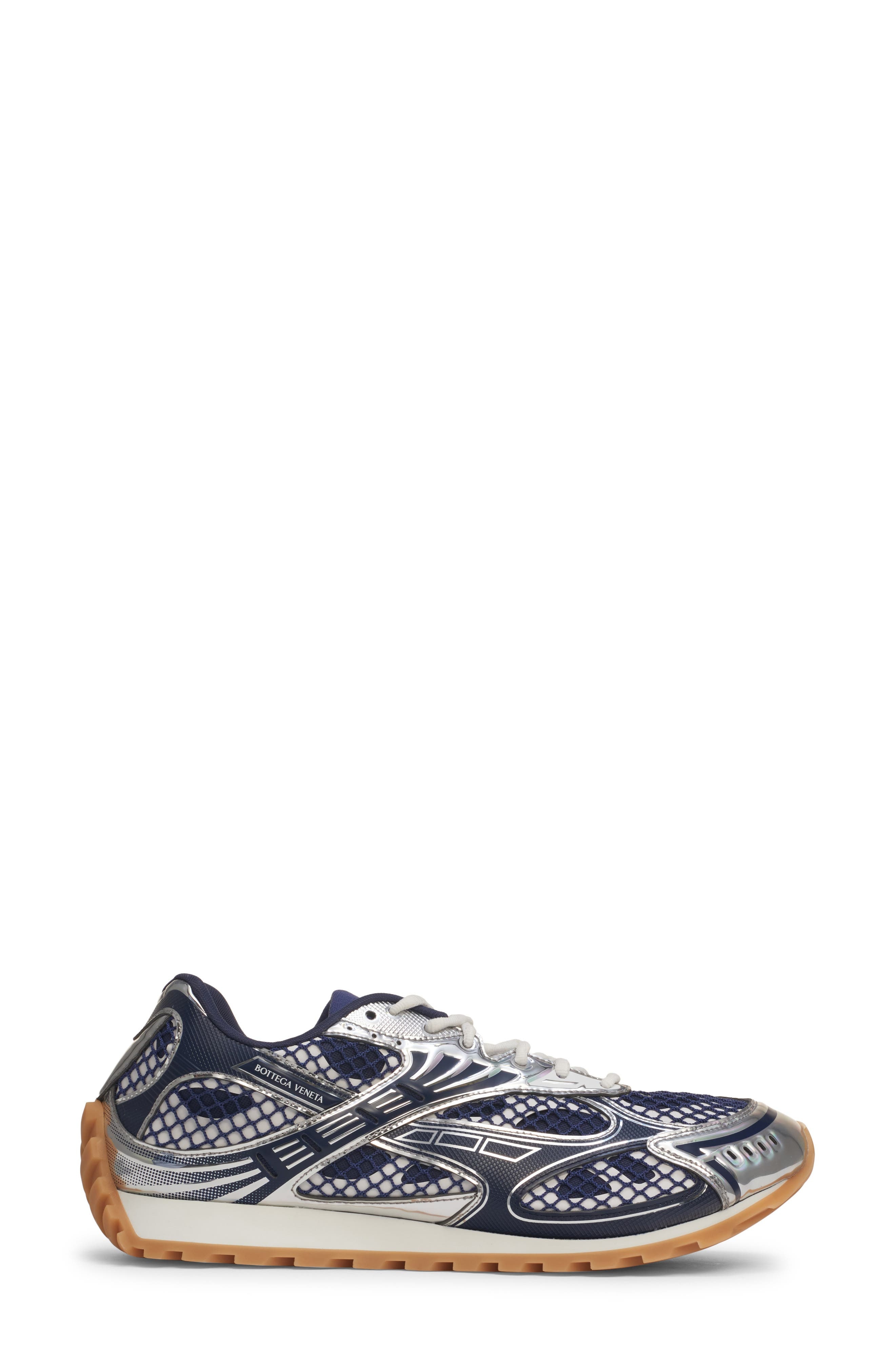 Bottega Veneta Orbit Low Top Sneaker in Abyss-Silver at Nordstrom - 3