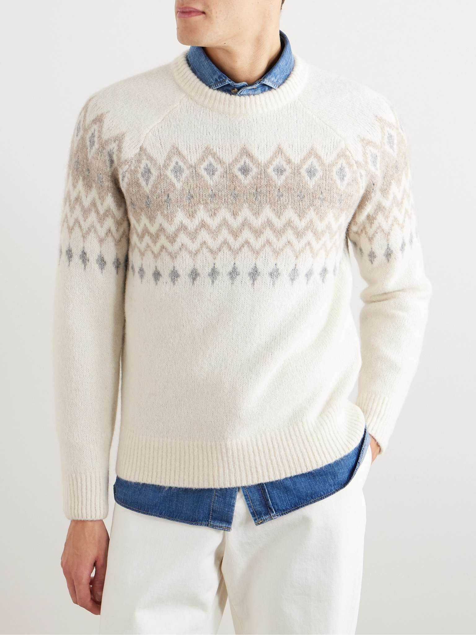 Fair Isle Jacquard-Knit Sweater - 3